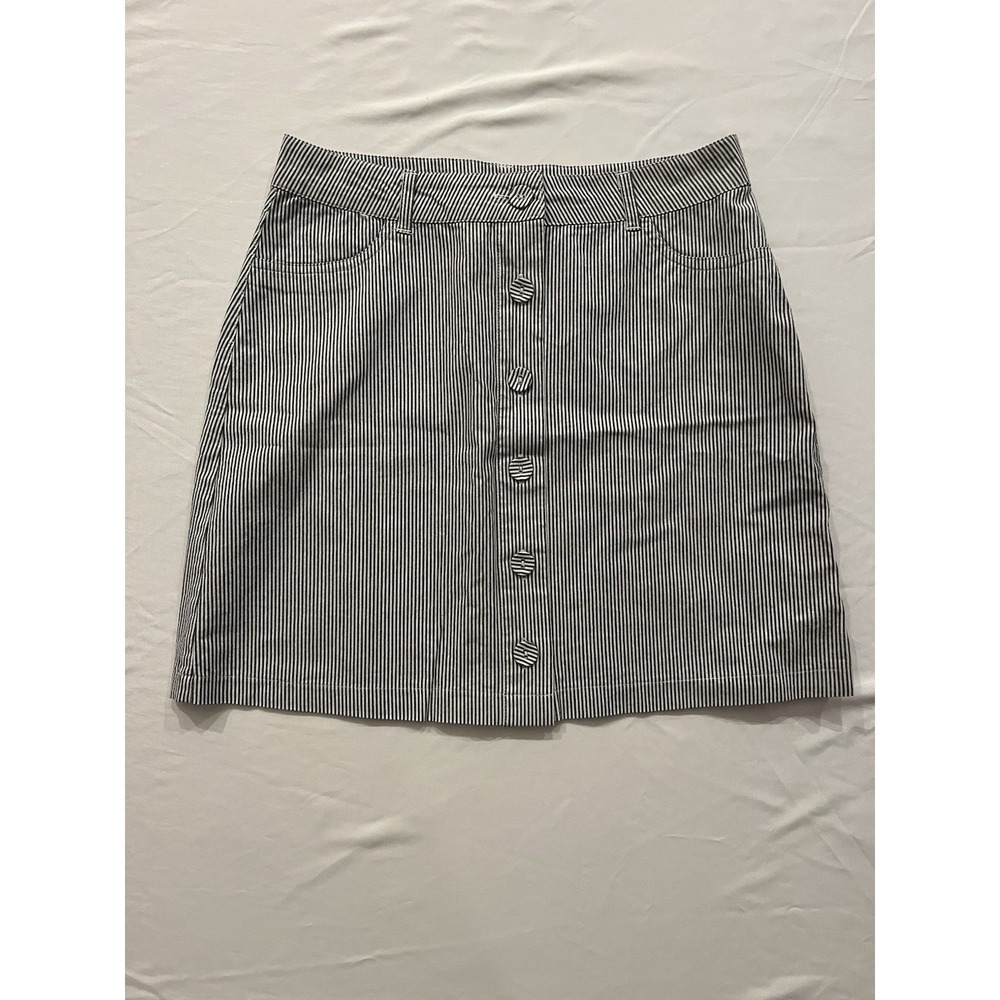 Forever 21 Preppy Modern Pinstripe Skirt Size 4 Soft Girl Beach Comfort Vibes